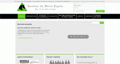 Desktop Screenshot of institut-droit-equin.fr
